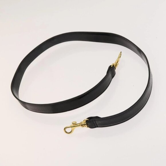 CHANEL Vanity Hand Bag Enamel 2way Black Gold CC Auth 130982 - Picture 13 of 16